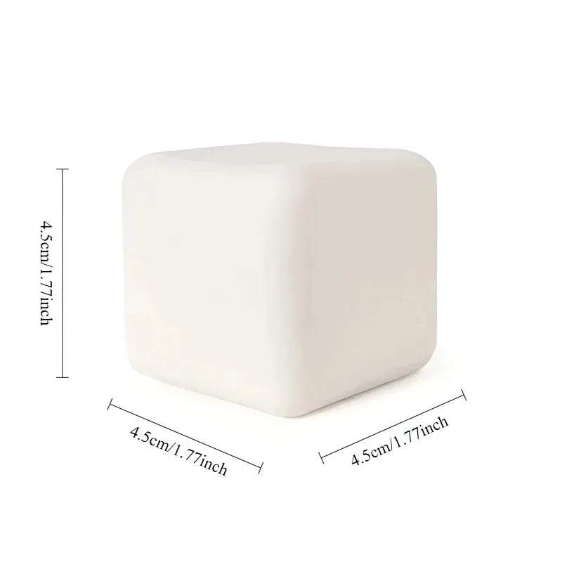 Squishy Milk White Tofu Squeeze Toy Cute White Square Sensory Stress Relief Fidget Toys Dough Ball Gifts for Adults Best Gift