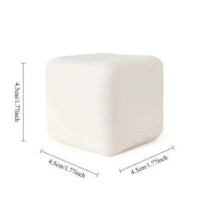 Squishy Milk White Tofu Squeeze Toy Cute White Square Sensory Stress Relief Fidget Toys Dough Ball Gifts for Adults Best Gift