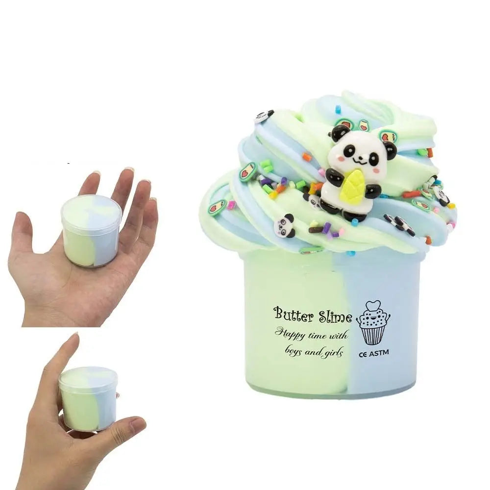 Creative Cultivation Butter Fluffy Slime Kit Safe Hands-on Ability Crystal Slime Toy Dinosaur Tortoise Slime Crystal Puree
