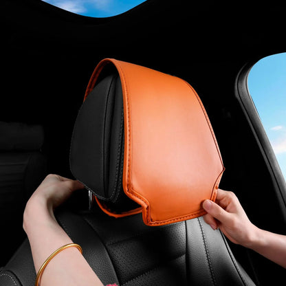Leather Car Headrest Cover Anti-dirty and Wear-resistant For Changan CS35 CS55 CS75 PLUS UNI-K UNI-T V Uni Vado CX20