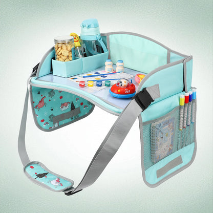 Child Go Out Small Drawing Board Kids Travel Tray for Car Seat Children's Car Portable Drawing Board Foldable Whiteboard 4-6Y