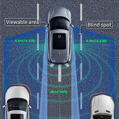 BSD Blind Spot Detection System 50M 79Ghz Millimeter Wave Radar Lane Change Assist Highlight Warning Lights Support LCA RCTA DOW