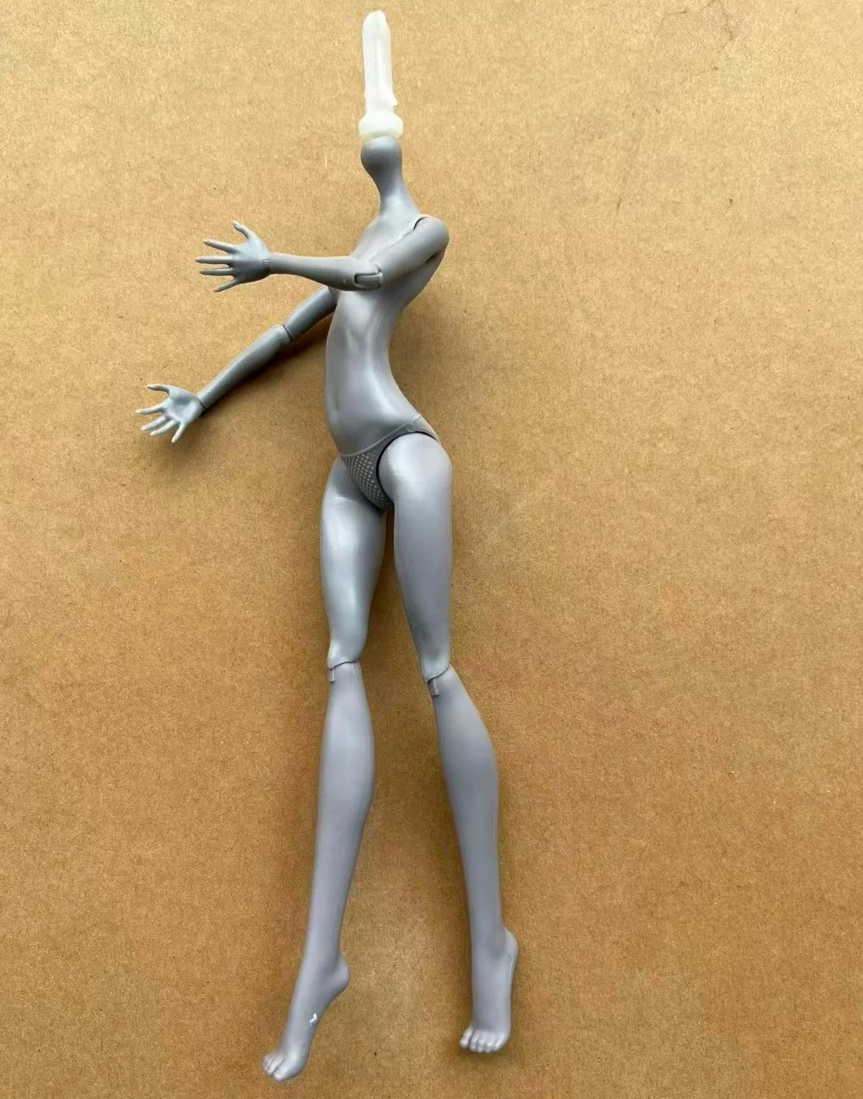 23cm Multi-Joints Movable Doll Figure Body Toy White Green Brown Blue Black Monster Doll Body to Fit Many Heads for Kids