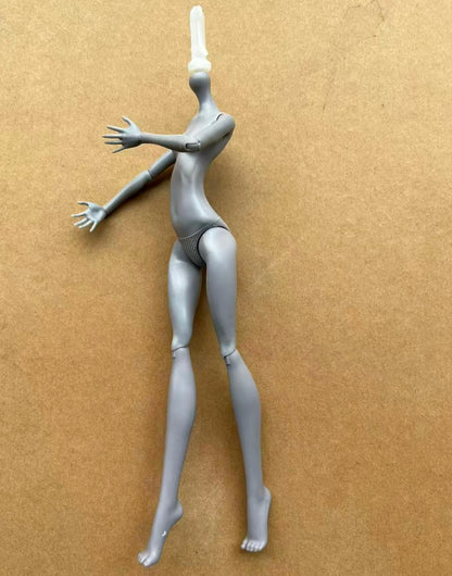 23cm Multi-Joints Movable Doll Figure Body Toy White Green Brown Blue Black Monster Doll Body to Fit Many Heads for Kids
