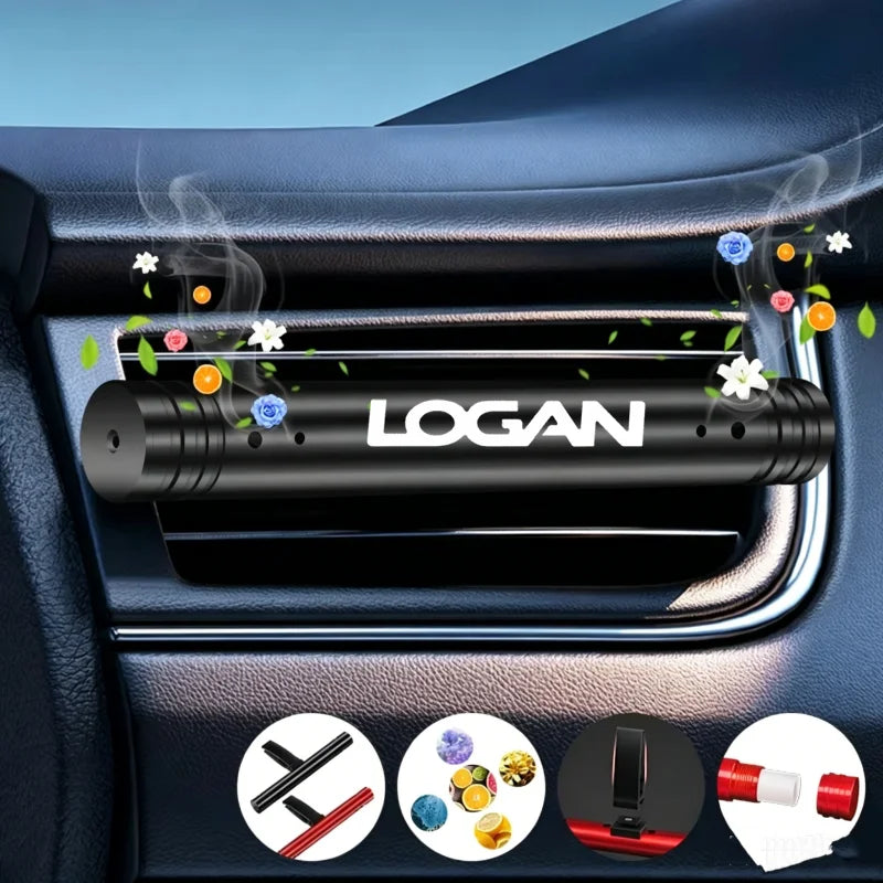 1PC Car Air Vent Perfume Clip Aromatherapy Diffuser Auto Freshener For Dacia Logan Logo Styling Interior Decor Accessories