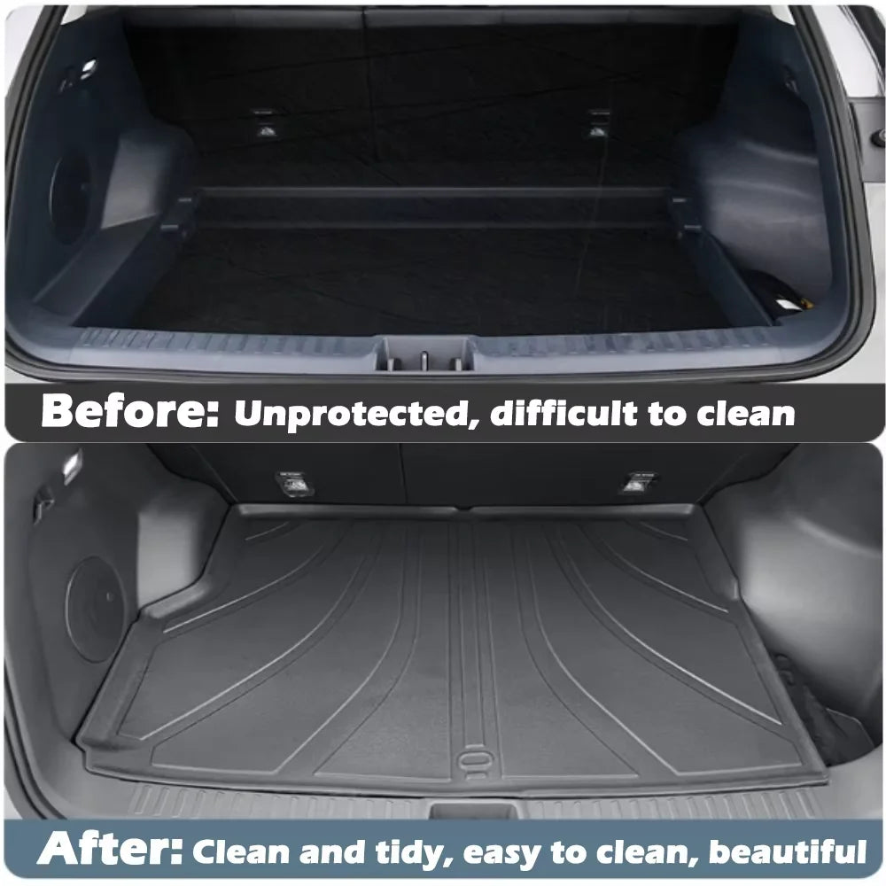 For Geely Galaxy EX5 E5 2024 2025 TPE Floor Mat Trunk All-Weather 3D Liner Accessories Black(Left Rudder&Right Rudder)