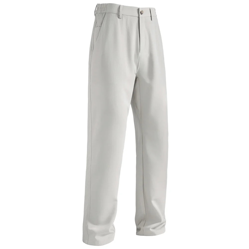 AIOPESON Spring Fit Slim Men’s Formal Pants Solid Color Zipper Pocket Business Casual Wrinkle Resistant Daily Trousers