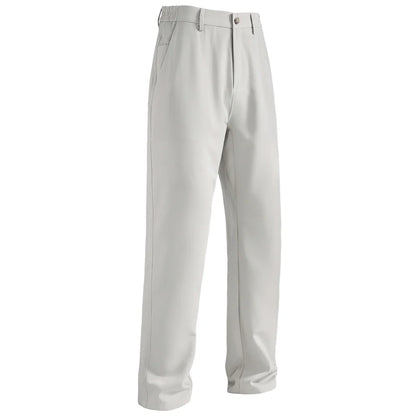 AIOPESON Spring Fit Slim Men’s Formal Pants Solid Color Zipper Pocket Business Casual Wrinkle Resistant Daily Trousers