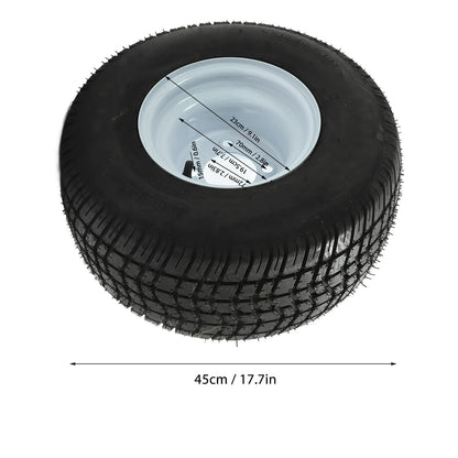 18x8.50‑8 Golf Cart Tires Rubber Better Handling Golf Cart Tire and Wheel Assembly Replacement for E‑Z‑GO Golf Carts