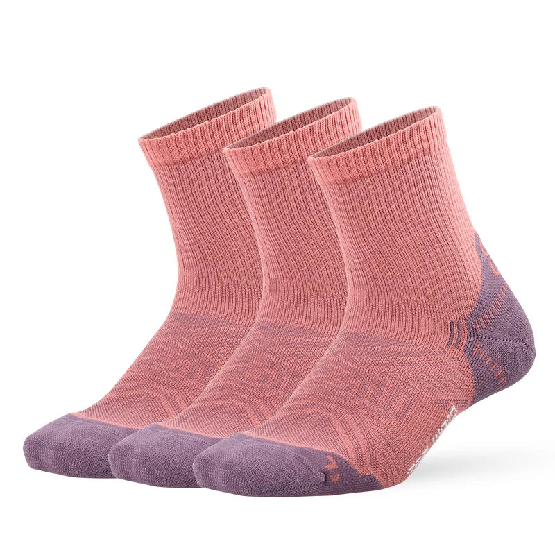 ZEALWOOD Running Cotton Socks Men's Women's Breathable Cushion No Show/Ankle/Crew Antibacterial Moisture Wicking Socks 3 Pairs