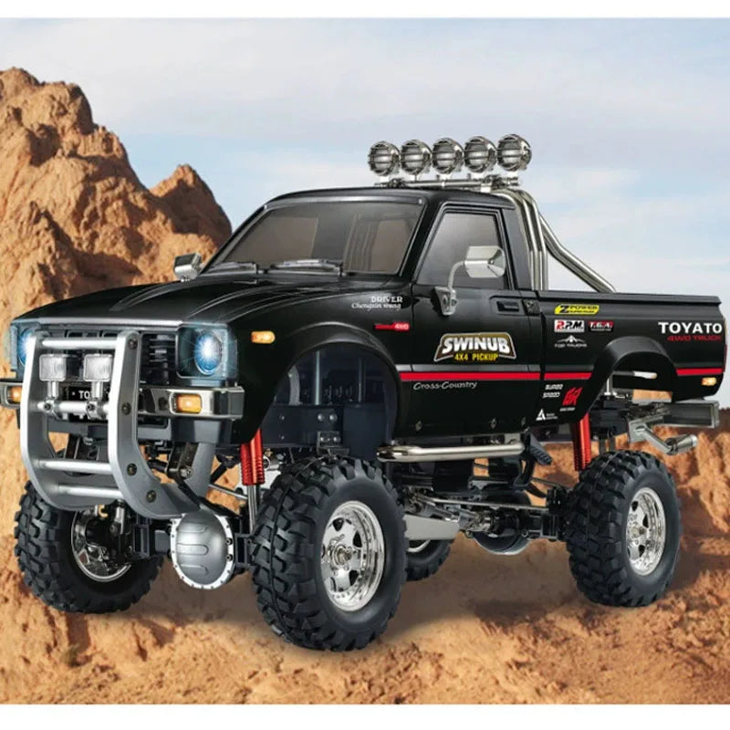 P409 2.4g Full Proportional Remote Control Adapts To Various Road Conditions, Four Wheel Drive Off Road Simulation Truck Model