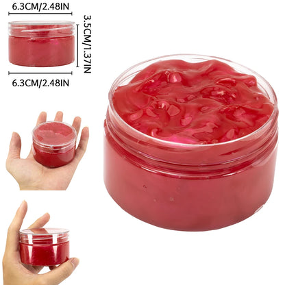 120ml Galaxy Slime Kit Stuffers Gift Toys Snot Clear Slime Stress Relief Toys Putty Party Favors Bubble Slime Christmas Gifts