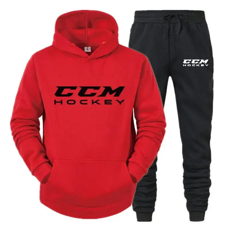 Autumn and winter men's sportswear set  high-quality casual sportswear  hooded sweatshirt