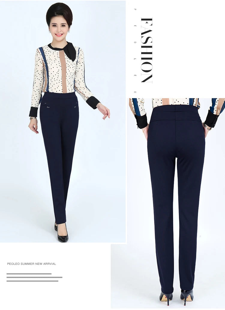 Women's High Waist Elastic Cargo Fit Pants, Lady Pencil Pants, Streetwear, Y2K Clothing, Traf Official Store Sets, Autumn Clothe