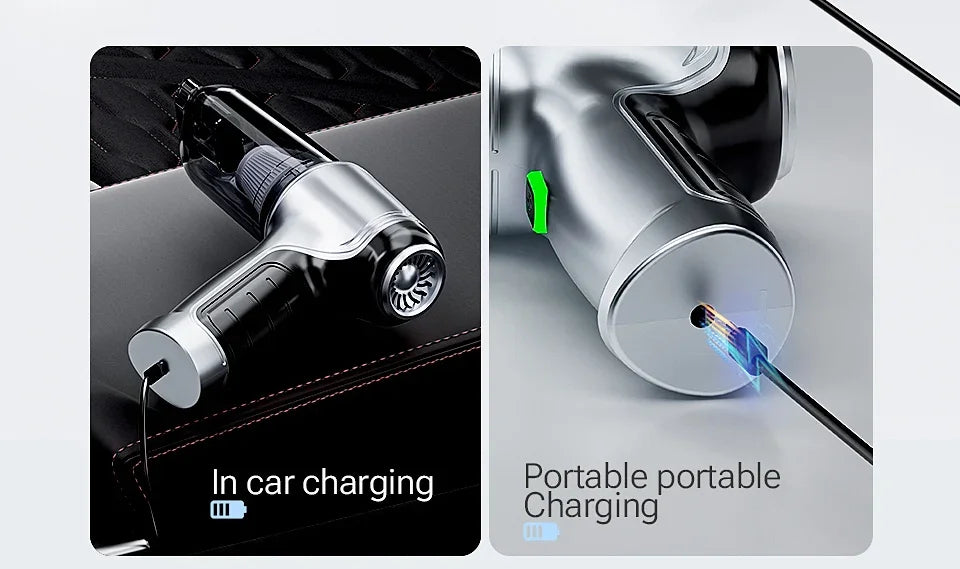 SZUK 638000Pa New Powerful Mini Vacuum Cleaner Handheld Wireless Car Vacuum Cleaner Home Appliance Portable Car Vacuum Cleaner