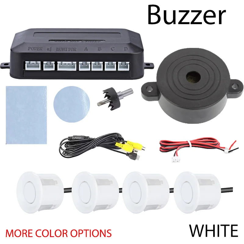 AHD CVBS Video Parking Sensor System Digital Display Auto Parktronic Car Reverse Radar Assistance Kit