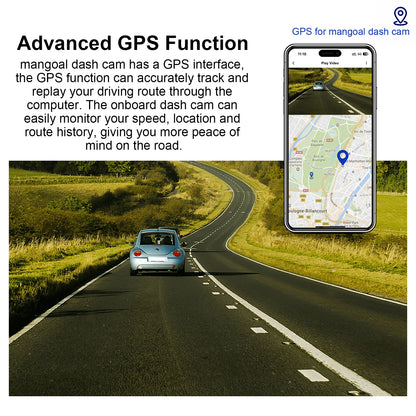 GPS For Mangoal Dash Cam Directly Plug in Long Battery Advanced GPS Function Safe Driving On the Road Car Accessories