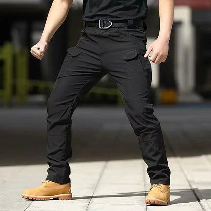 Autumn Tactical Pants Men Casual Work Cargo Trousers Waterproof Multi-pocket Wear-Resistant Outdoor Training Camouflage Trousers