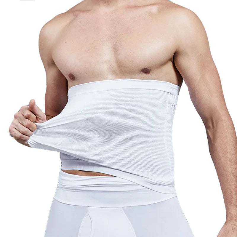 1/2 PCS Men Body Shaper Slimming Waist Cinchers Trainer Belt Tummy Control Shaping Stomach Band Abdomen Compression Shapewear