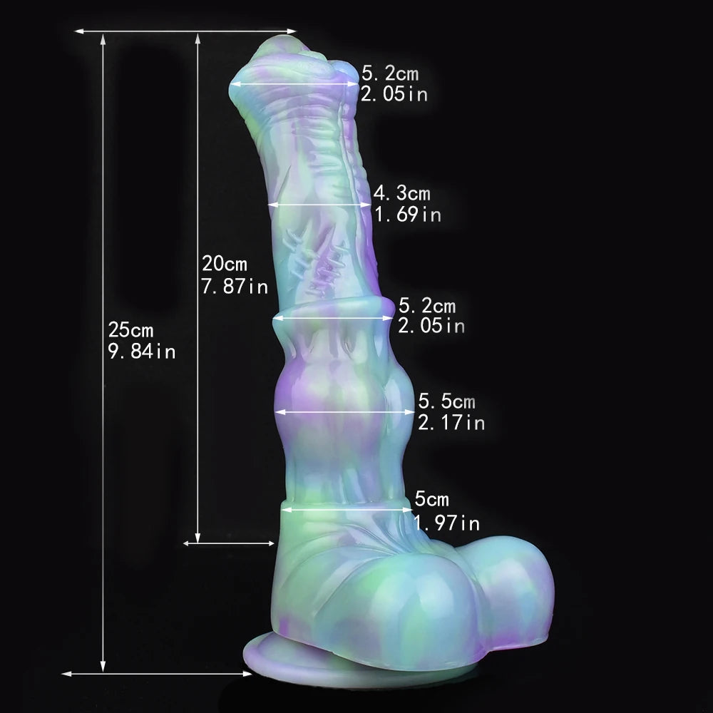 YOCY Long Horse Dildo Silicone Female Masturbator Knot Animal Anal Plug Butt Prostate Massager Stimulator Sex Toys For Couple