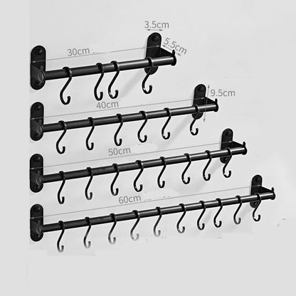 Kitchen Organizer Hooks Wall Hangers Rack Aluminum for Kitchen Utensils Knife Holder Cutting Board Spoon Lid Storage Accessories