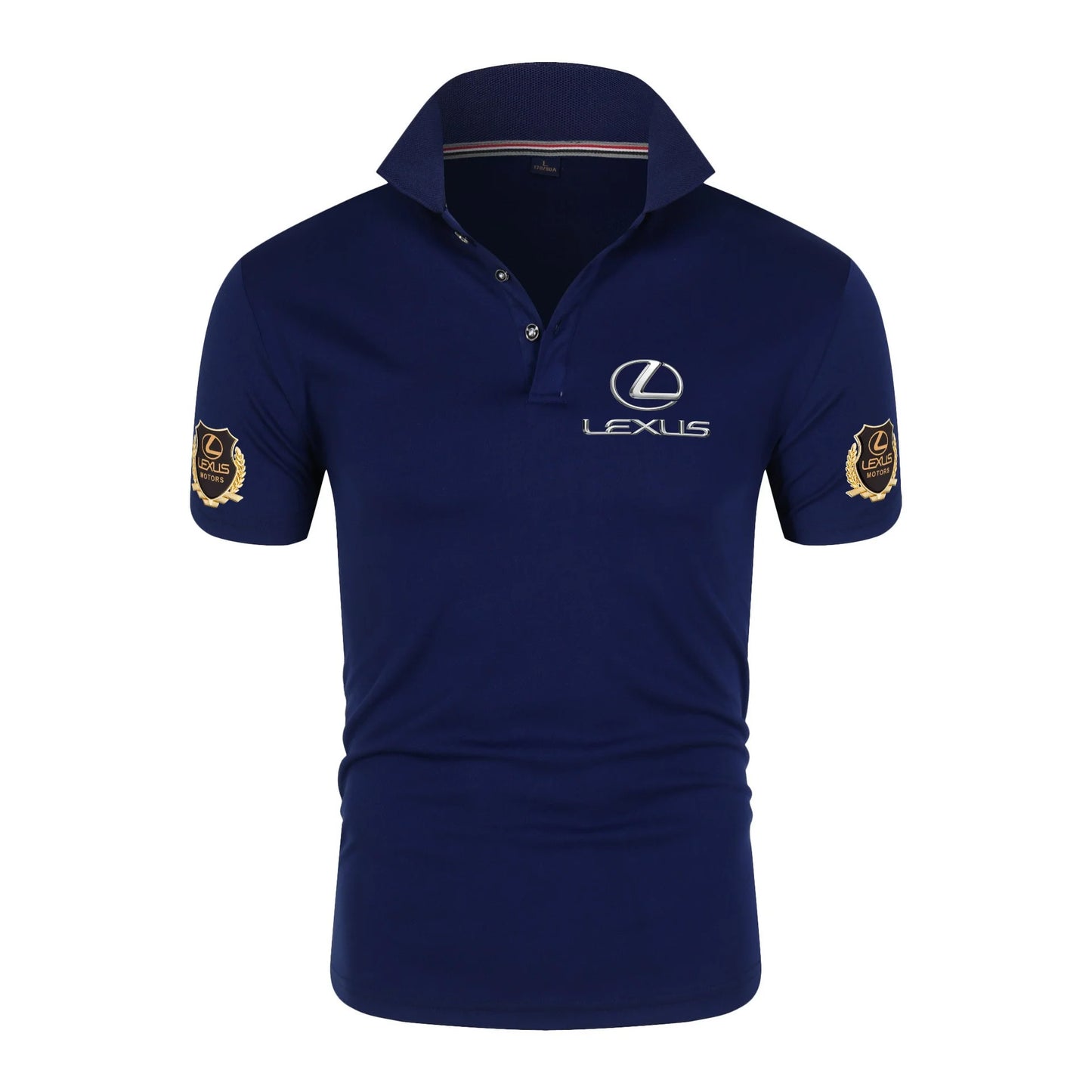 Lexus chiffon fabric lapel polo shirt, F1 racing Toyota team, 4S store fan customization, men's casual T-shirt