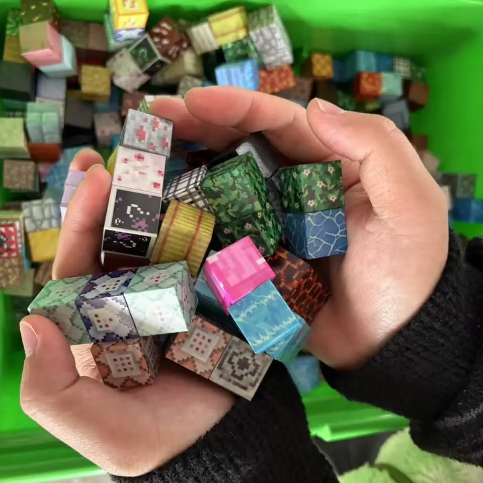 Magnetic Building Blocks 10-500PCS Mini World Magnet Set Bricks DIY STEM Construction Educational Toys for Christmas Gifts
