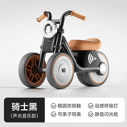 Prince Motorcycle Children's Gliding Balance Carrot 1-3 Years Old Baby Walker No Pedal Squeezy Toy Outdoor Fun Sports Ride On