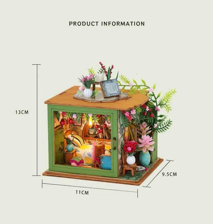 DIY Doll House Toys Wooden Kit Dollhouse Home Roombox Miniature Case Handmade Building  Models Birthday Gifts Creative Gift