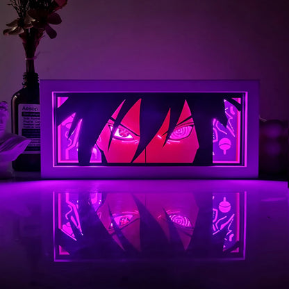 Anime Series Paper-Cut Light Room Bedroom Night Light Remote Control Colorful Light Box Atmosphere Light