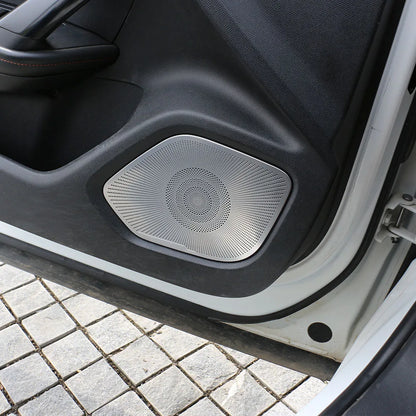 Interior Four Door Speaker Sound Horn Frame Protector Cover Trim for Peugeot 2008 2020 2021 2022 2023 2024 Car Accessories