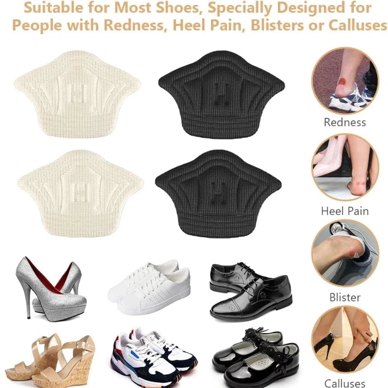 2/20PCS Adjustable Heel Insoles Shoe Pads for Sport Shoes Heel Protectors Back Stickers - Foot Pad Insole for Adjustable Size Fe