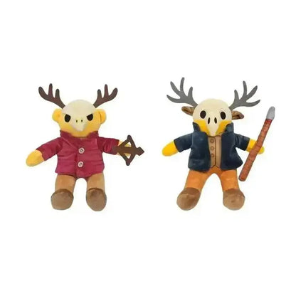2026 New 99 Nights In The Forest Plush Game Merchandise Brown Stand And Sit Elk Deer White Owl Stuffed Doll Pillow For Kid Gifts