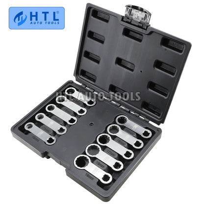 10 Piece Torque Adapter Set Metric 12 Point Box End Torque Adapter Extension Set 3/8'' Drive Torque Wrench Extension Adapter Set
