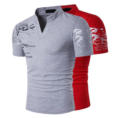 New Short Sleeve T-shirt 2/1Pcs Mens Casual Polo Shirt Summer Fitness Ultralight Tops Sportswear V-Neck T-shirt Printed Pullover