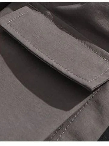 American High Street Retro Color Block Workwear Shorts Men's Summer Loose Outdoor Quick Dry 5-Quarter Pants Trendy Mid-Pants