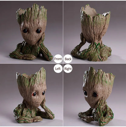 Groot Flower Home Decoration Vases Multifunction Groot Flower Pot Ornaments Arrangement Action Character Figurine Pen Holder