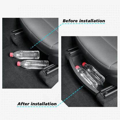 TEKSY 2 PCS For Tesla New Model Y 2025 2026 Launch Juniper Front Seats Under Seat drawer TPE Storage Box