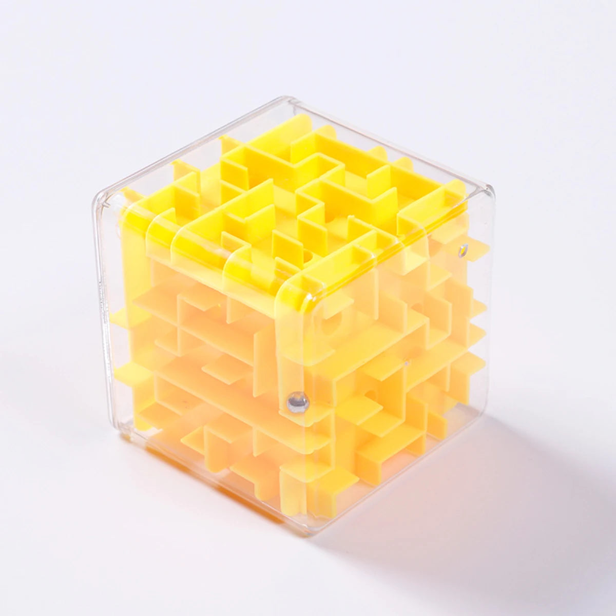 1pc Kids 3D Maze Puzzle Six-sided Rolling Ball Game Labyrinth Children Balance Training Educational Toys