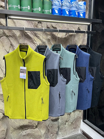 Outdoor Leisure Fleece Double-sided Windproof Warm Vest Men Women Style Autumn Winter Training Cycling Fleece Vest Standard F...