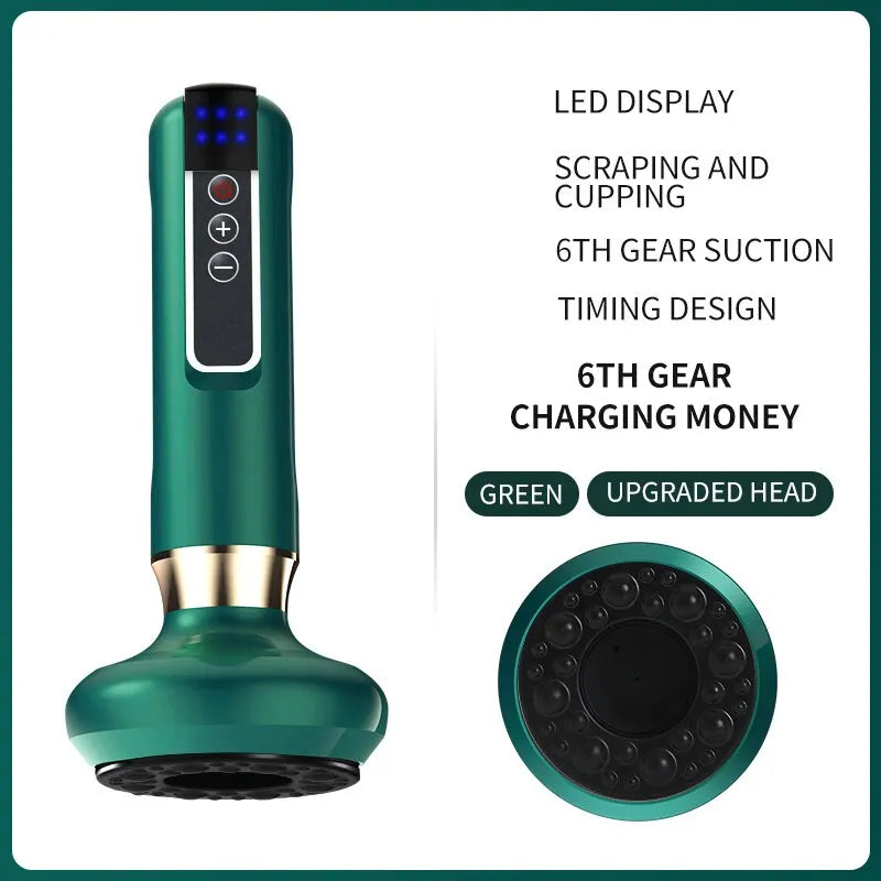 Rechargeable Electric Cupping Massager Vacuum Suction Cup GuaSha Beauty Health Scraping Massager Body Care Tools Portable Ease