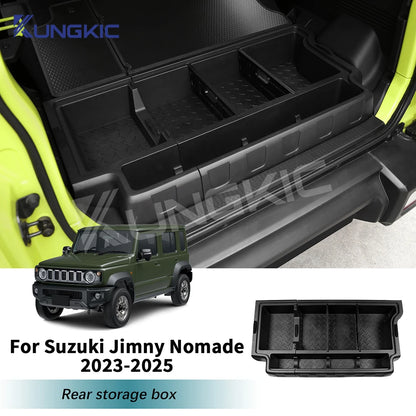 For Suzuki Jimny Nomade 5-door 2023 2024 2025 JB64 ABS Car Trunk Storage Box Organizer Case Tailbox Stowing Tidying Toolbox