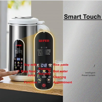 110V Smart Soy Milk Machine Electric Juicer Multifunctional Wall Breaking Machine Kitchen Auto Heating Rice Paste Machine 1.2L