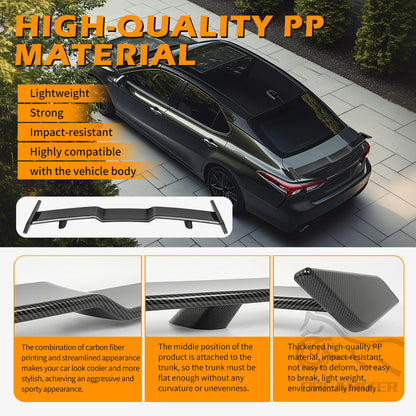 JDM TRD Style Highkick Trunk Spoiler Wing Tailgate Body Kit Accessories For 2018 19 2020 2021 2022 2023 Toyota Camry