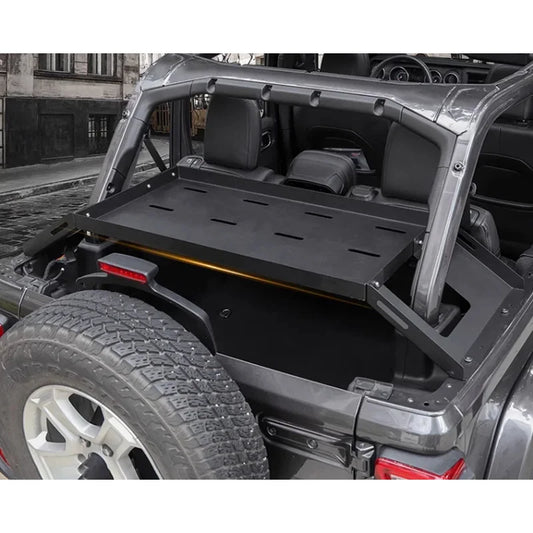 Top quality Car Trunk Cargo Rack Rear Storage Lage Shelf Organizer Tray Basket Wrangler JK JL 2007-2024 Interior Accessories
