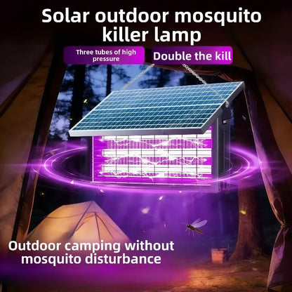 1PC Solar Mosquito Killer Lamp 2 in 1 Outdoor Fly Zapper Anti Mosquito Light Electric Insect Trap for Yard Patio