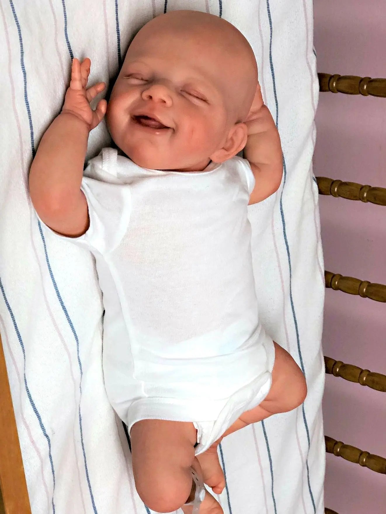 18 Inch April Bebe Reborn Doll Handmade Soft Bebe Reborn Doll Painted By Artists Newborn Gril With Rooted Hair