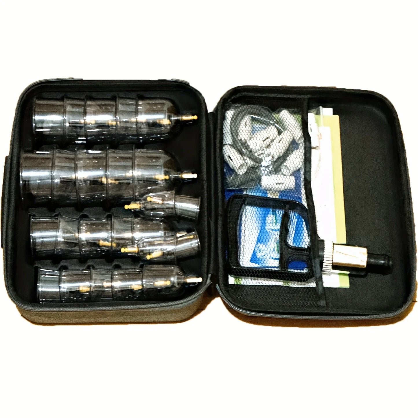 22pcs Cupping Relax Set Multiple Sizes of Vacuum Cups with Hand Pump and Detailed Cupping Manual Massage Cupping Set for Massage