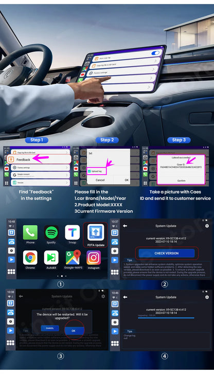 Carlinkit S2 Android 13 Tv Box SM6115 8 Core Carplay Wireless Android auto Support Youtube Netfilx IPTV Spotify Physical Switch