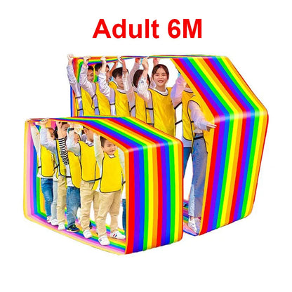 Fun Running Mat Oxford Fabric Roller Learning Team Building Activity Multi person Collaboration Game Youth Adult Outdoor Game